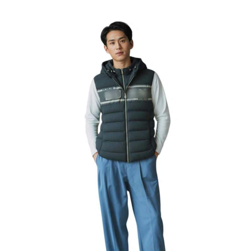 TTgarment  Sample Custom Hooded Quilted Vest Jacket  J1233