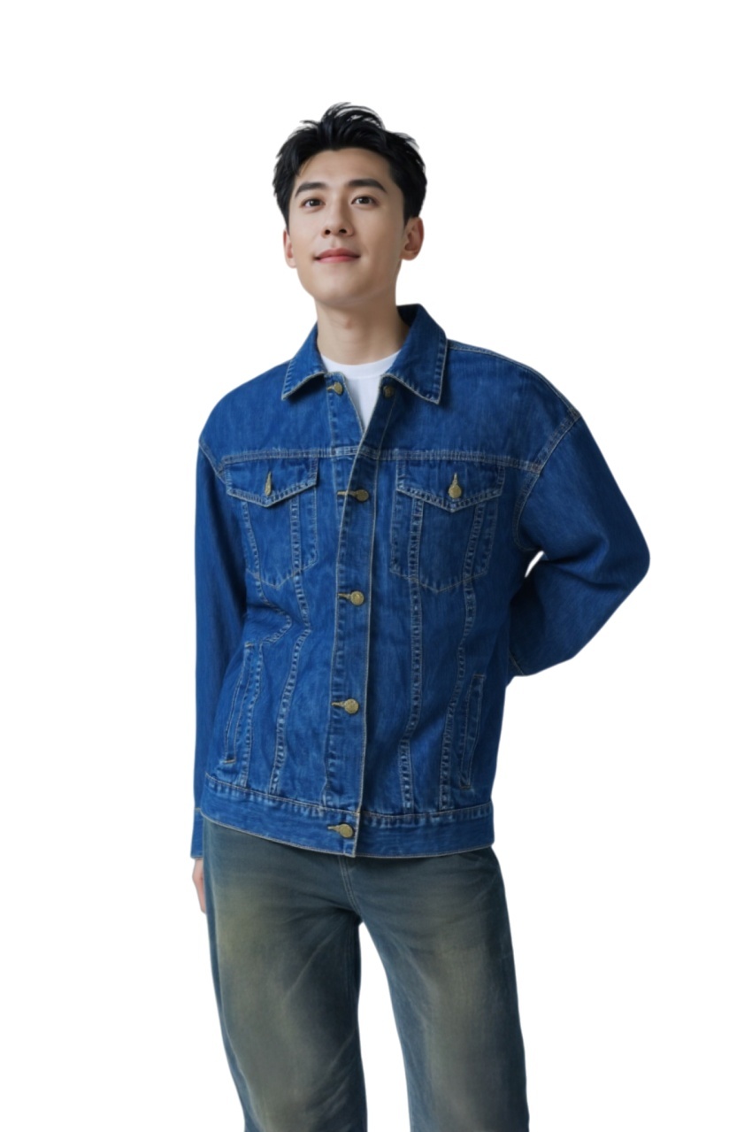TTgarment  Design Topstitch Denim Jacket   JN029