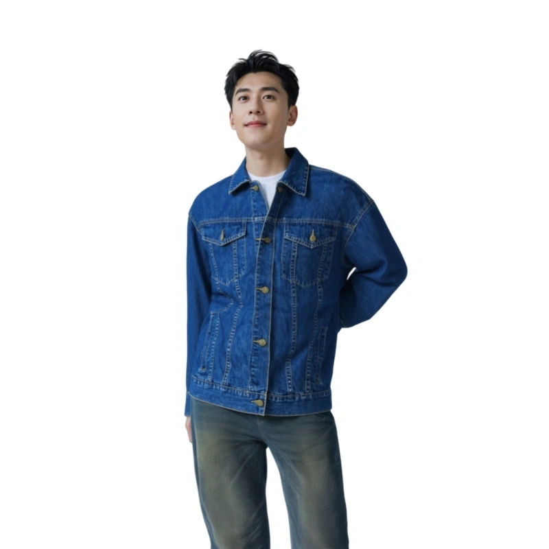 TTgarment  Design Topstitch Denim Jacket   JN029