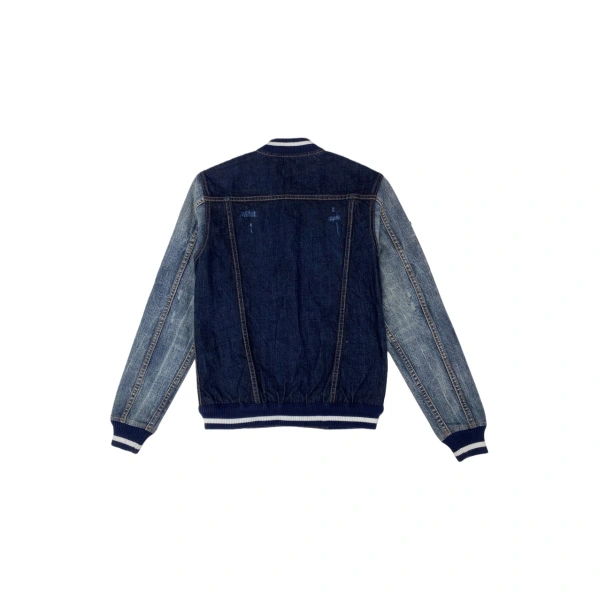 TTgarment  Purchase Contrast Sleeve Denim Jacket   JN030