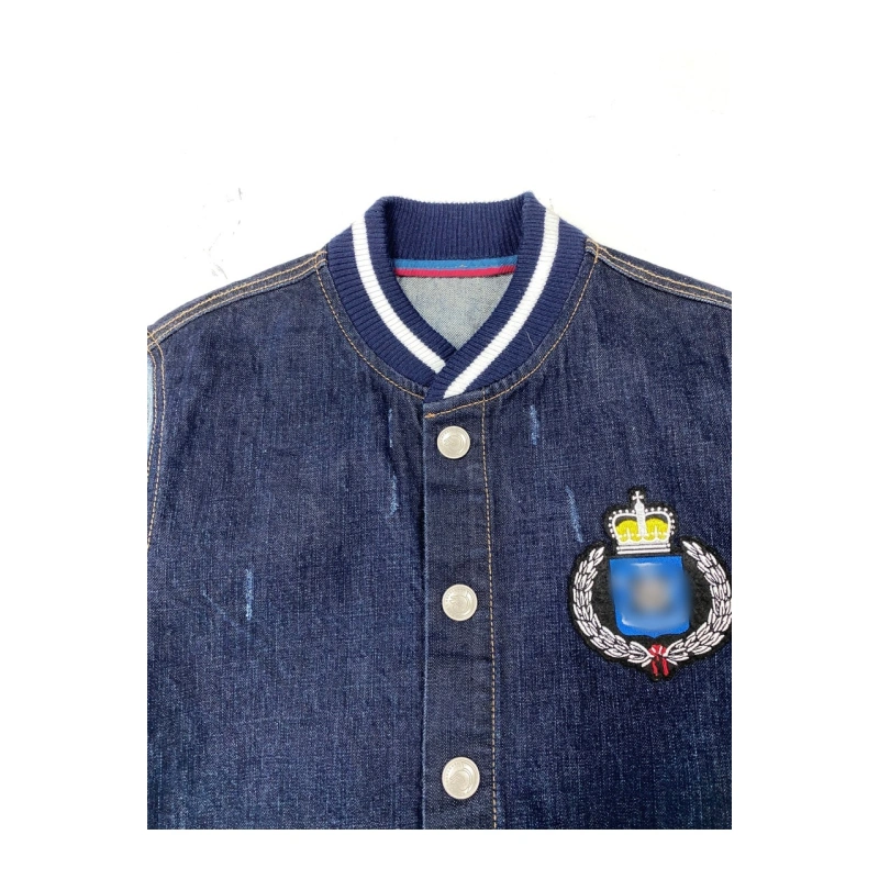 TTgarment  Purchase Contrast Sleeve Denim Jacket   JN030
