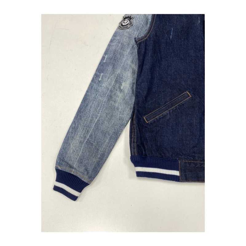 TTgarment  Purchase Contrast Sleeve Denim Jacket   JN030
