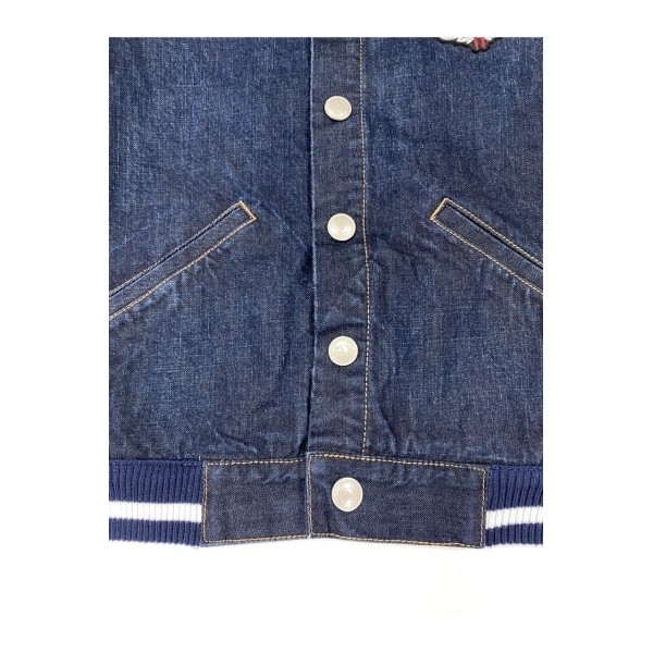 TTgarment  Purchase Contrast Sleeve Denim Jacket   JN030