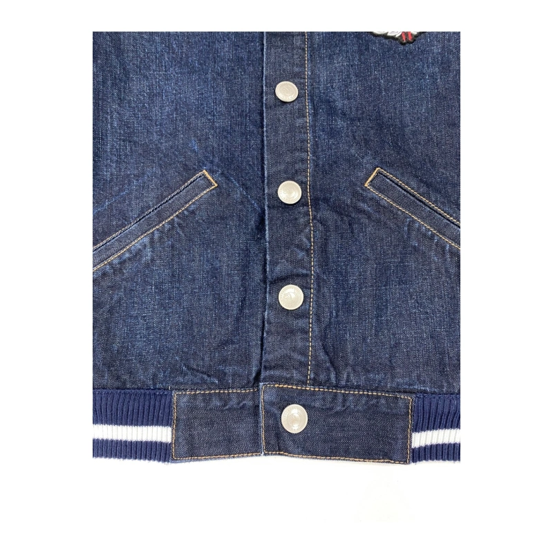TTgarment  Purchase Contrast Sleeve Denim Jacket   JN030