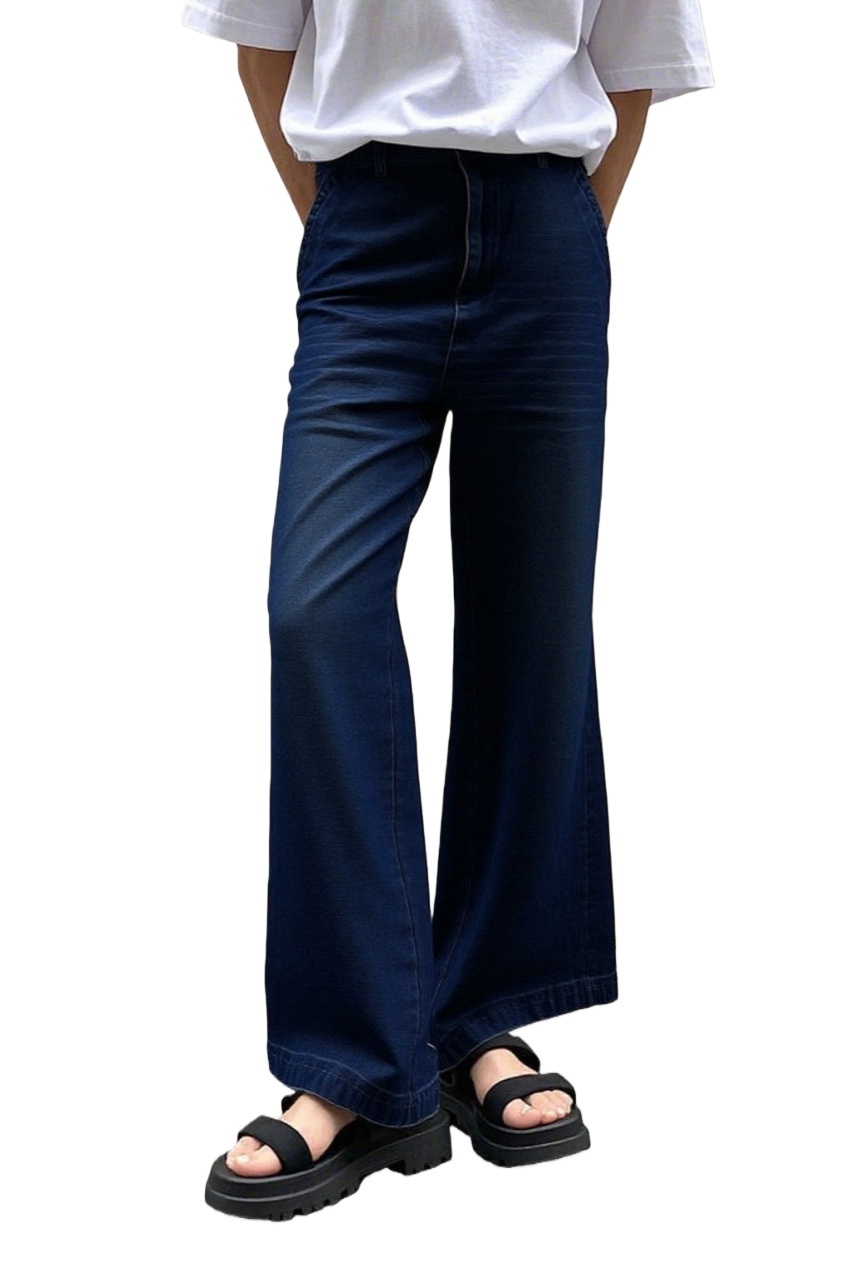 TTgarment  Design Wide-Leg Relaxed Jeans   JS020