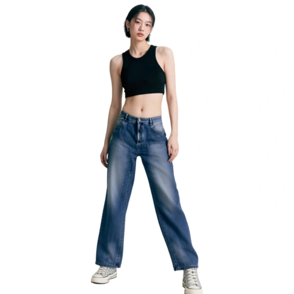 TTgarment  Select Partial Faded Denim Pants   JS024