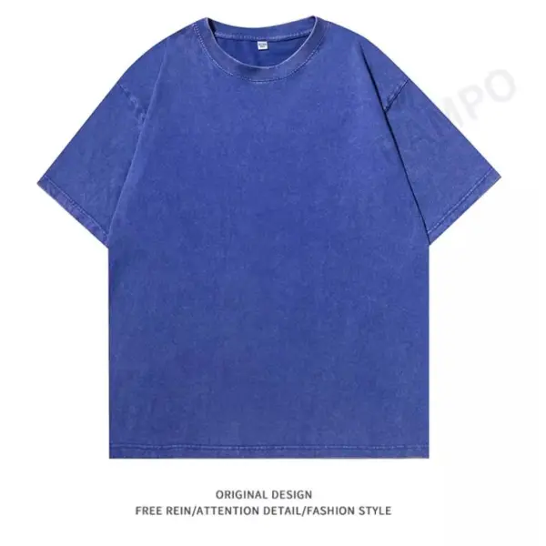 TTgarment 240g Cotton Mens Y2K Solid T-shirt Y2K007