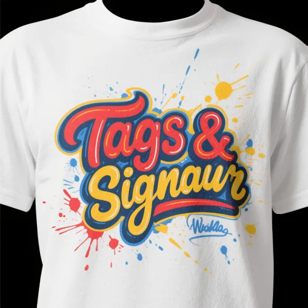 TTgarment Men's Fashion Wear Customize Satin Silk T-shirt Tags Logo TST001