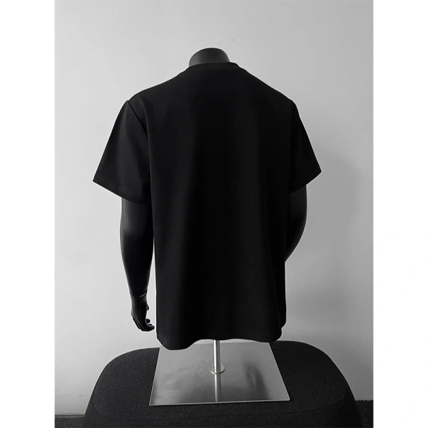 TTgarment Men's Streetwear Customize Satin Silk T-shirt Tags Logo TST002