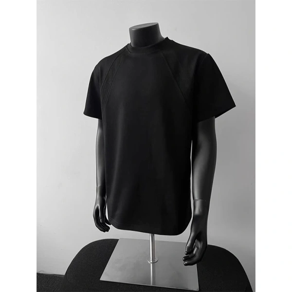 TTgarment Men's Streetwear Customize Satin Silk T-shirt Tags Logo TST002