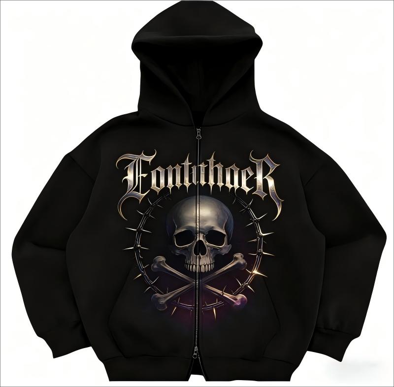 TTgarment Gothic Streetwear Hoodies for Printing Custom Logo GSH006