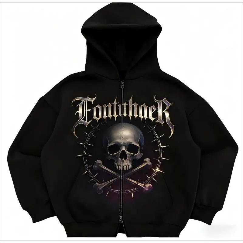 TTgarment Gothic Streetwear Hoodies for Printing Custom Logo GSH006