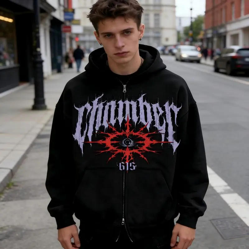 TTgarment Gothic Streetwear Hoodies for Printing Custom Logo GSH009