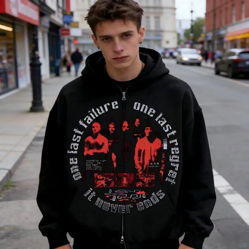 TTgarment Gothic Streetwear Hoodies for Printing Custom Logo GSH010