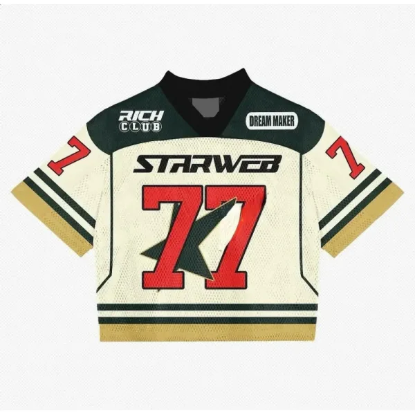 TTgarment Men‘s Baggy Mesh Jersey Shirts T-shirt Tags Logo BMS001-2