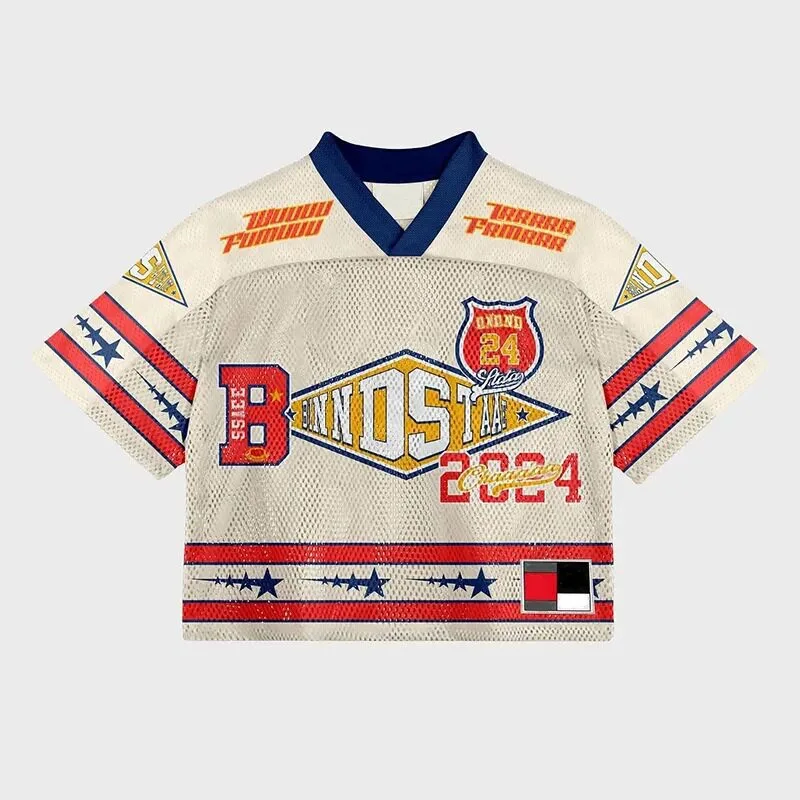 TTgarment Men‘s Baggy Mesh Jersey Shirts T-shirt Tags Logo BMS001-2