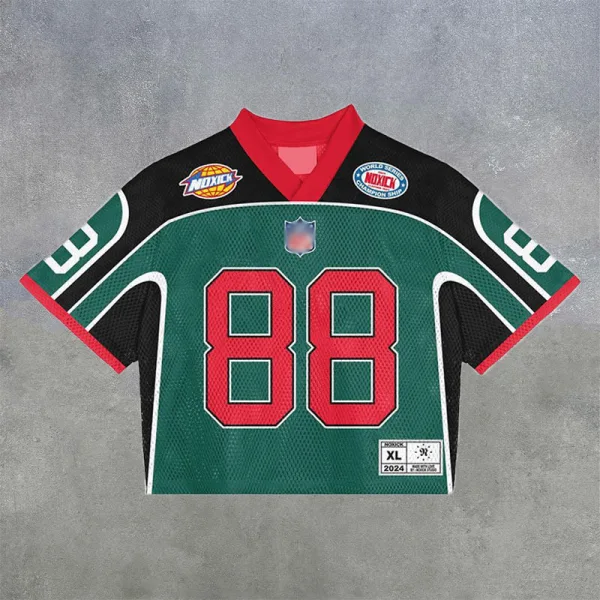 TTgarment Men‘s Baggy Mesh Jersey Shirts T-shirt Tags Logo BMS001-3