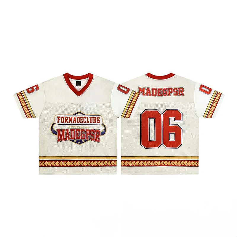 TTgarment Men‘s Baggy Mesh Jersey Shirts T-shirt Tags Logo BMS002