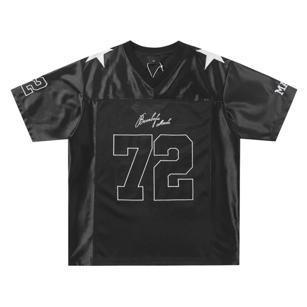 TTgarment Men‘s Baggy Mesh Jersey Shirts T-shirt Tags Logo BMS003