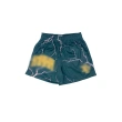 TTgarment  High-street style color-blocked printed mesh athletic shorts, loose and casual five-quarter length pants    U446