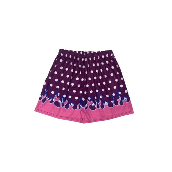 TTgarment  Summer quick-drying color-blocked polka dot flame mesh shorts, American street basketball shorts   U448
