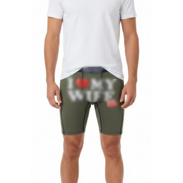 TTgarment  Army Green Print Men's Boxer Briefs, Elastic and Comfortable Mid-Rise Sports Briefs  TF084