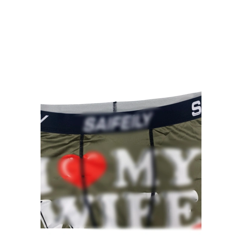 TTgarment  Army Green Print Men's Boxer Briefs, Elastic and Comfortable Mid-Rise Sports Briefs  TF084