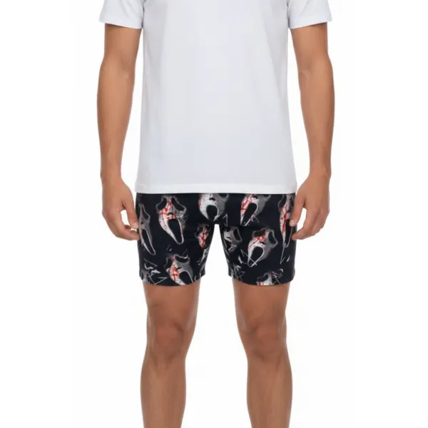 TTgarment  Dark-style printed men's boxer briefs, unique, breathable, mid-rise athletic shorts   TF085
