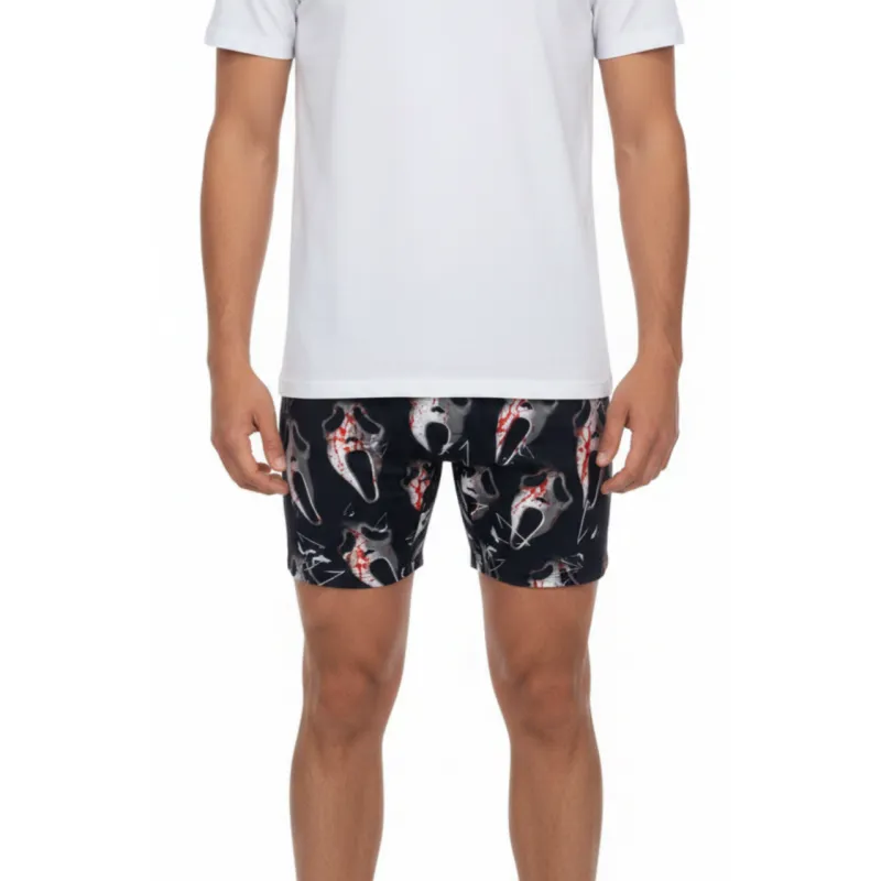 TTgarment  Dark-style printed men's boxer briefs, unique, breathable, mid-rise athletic shorts   TF085