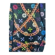 TTgarment  Men's swim trunks with colorful chain print, quick-drying, stretchy, mid-rise, boxer briefs  TF086