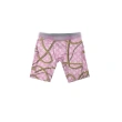 TTgarment  Pink floral chain men's boxer briefs, unique and breathable sports swim trunks  TF087