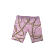 TTgarment  Pink floral chain men's boxer briefs, unique and breathable sports swim trunks  TF087