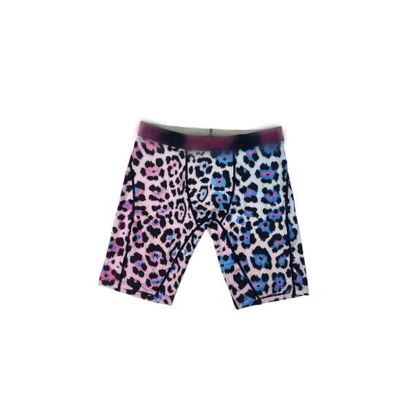 TTgarment Gradient leopard print men's swim trunks, ice silk quick-drying breathable sports boxer shorts  TF088