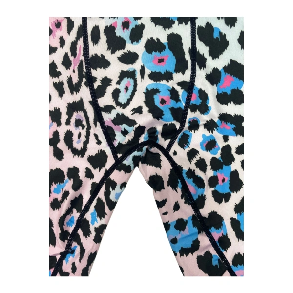 TTgarment Gradient leopard print men's swim trunks, ice silk quick-drying breathable sports boxer shorts  TF088