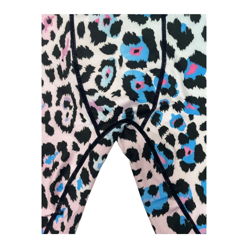 TTgarment Gradient leopard print men's swim trunks, ice silk quick-drying breathable sports boxer shorts  TF088