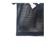 TTgarment   Black openwork mesh V-neck cropped T-shirt, American retro print sports cover-up  T1210