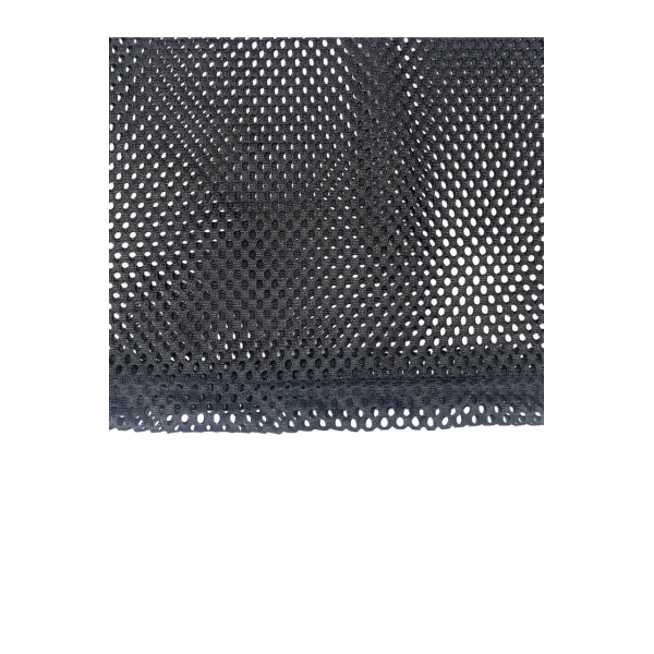 TTgarment   Black openwork mesh V-neck cropped T-shirt, American retro print sports cover-up  T1210