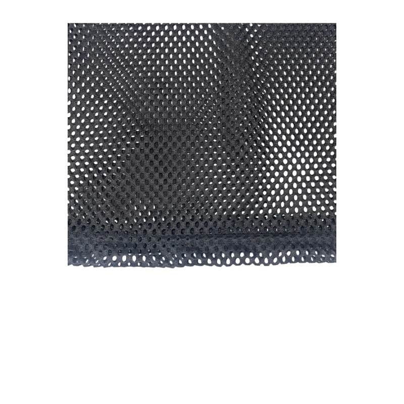 TTgarment   Black openwork mesh V-neck cropped T-shirt, American retro print sports cover-up  T1210