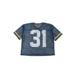 TTgarment  Summer Blue Mesh V-Neck Short-Sleeve T-Shirt with Cartoon Print  T1212