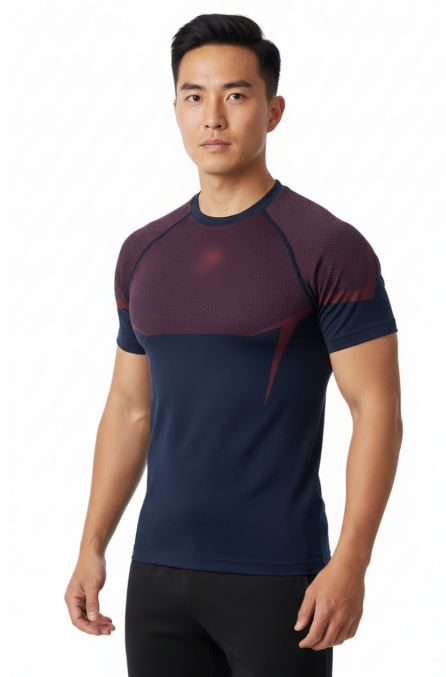 TTgarment  Seamless knitted breathable fitness T-shirt, quick-drying stretch running sports top  T1214