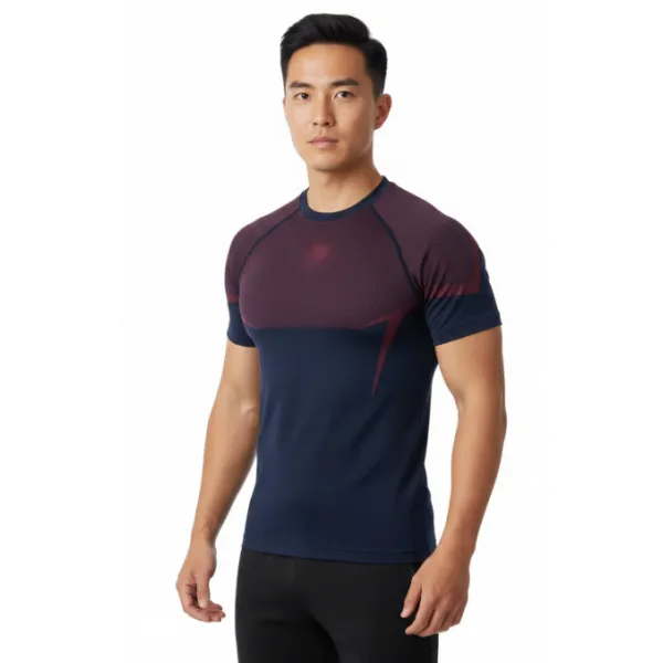 TTgarment  Seamless knitted breathable fitness T-shirt, quick-drying stretch running sports top  T1214