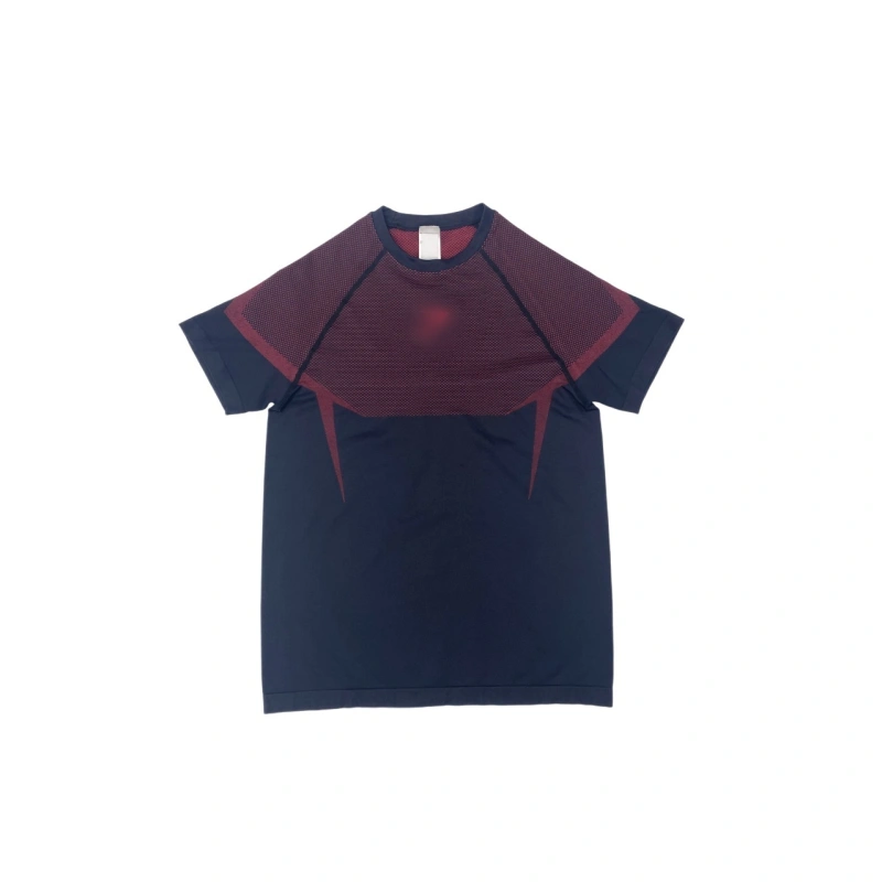 TTgarment  Seamless knitted breathable fitness T-shirt, quick-drying stretch running sports top  T1214