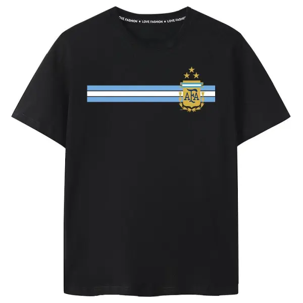 TTgarment Custom Football Print Short Sleeve T-Shirt  WCA004