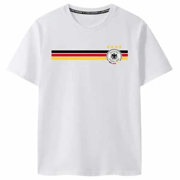 TTgarment Custom Football Print Short Sleeve T-Shirt  WCA004-2
