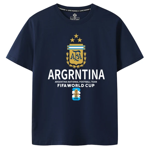TTgarment Custom Logo Men's T-shirts Football Short Sleeve Fan  WCA004-6