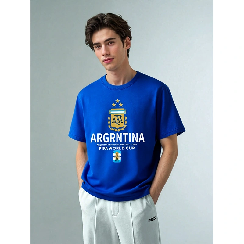 TTgarment Custom Logo Men's T-shirts Football Short Sleeve Fan  WCA004-6
