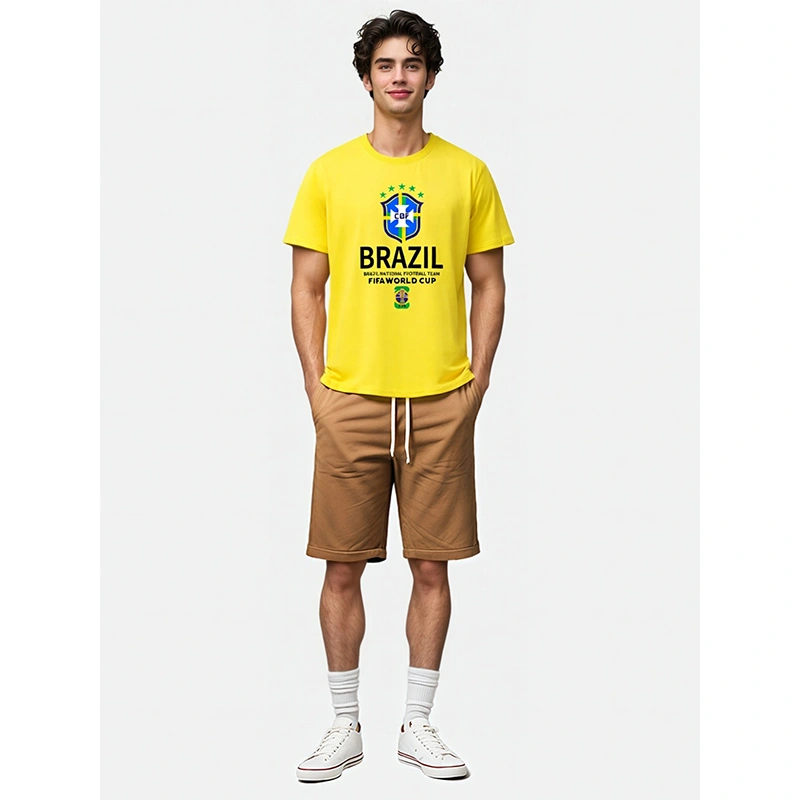 TTgarment Custom Logo Men's T-shirts Football Short Sleeve Fan  WCA004-6