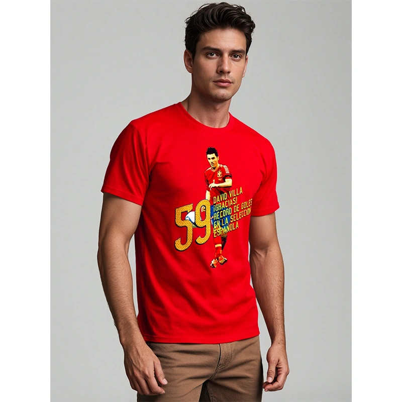 TTgarment Breathable Moisture Wicking Loose Fit O-Neck Short Sleeve Front Logo T-shirt WCA010