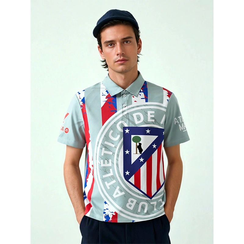 TTgarment Football Polo Shirt Printed Logo Large Size Quick-Dry Unisex Trendy Design for Men WCA009