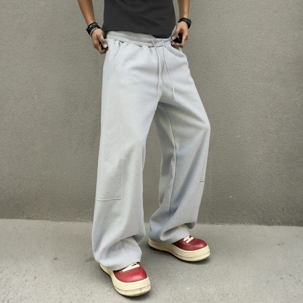 TTgarment Men's Cotton Drawstring Sweatpants Full Length  BGS002-1